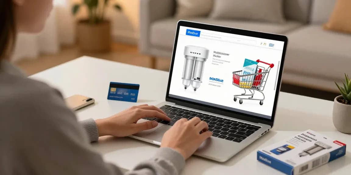 Maxblue ADQ73613401 Refrigerator Water Filter available in an online store, ideal for product reviews and best deals on e-commerce platforms.