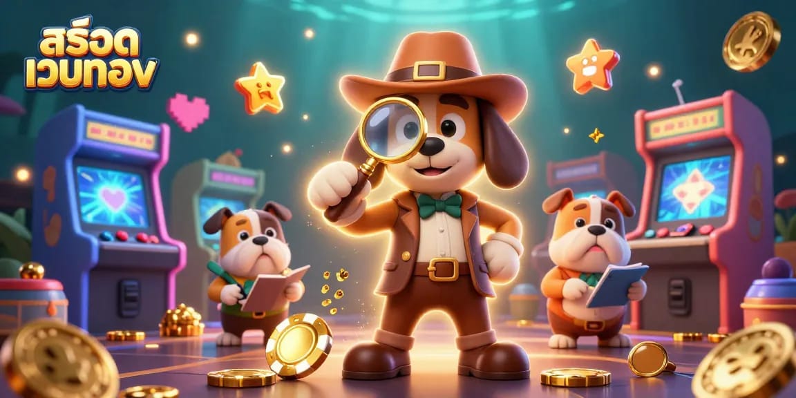 Engage in thrilling สล็อตเว็บตรง action with vibrant slot games and inviting characters in this dynamic casino scene.