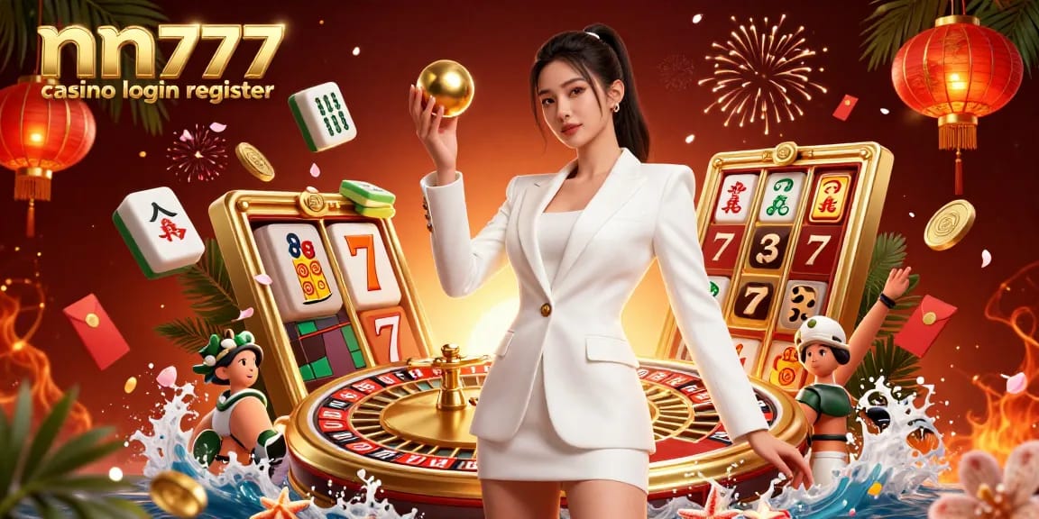 Experience thrilling gameplay at nn777 casino login register, showcasing a captivating casino atmosphere.