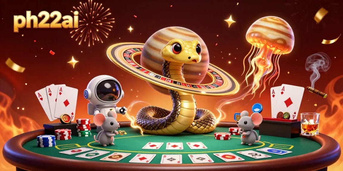 Experience thrilling bets at ph22ai with a 3D cosmic casino illustration featuring a roulette wheel in space.