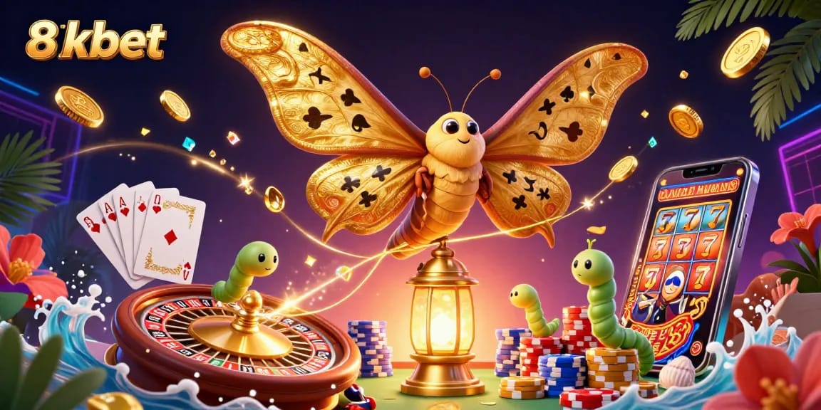 Spin the vibrant 8xbet slot reels amidst golden coins, enhancing your gambling thrill.