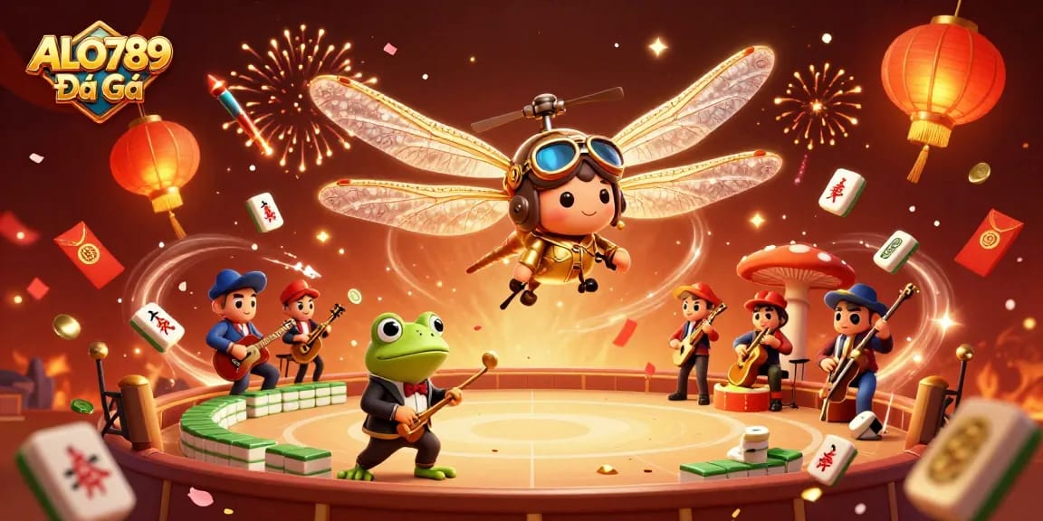 Experience thrilling ALO789 Đá Gà action with vibrant 3D visuals and dynamic gambling elements.