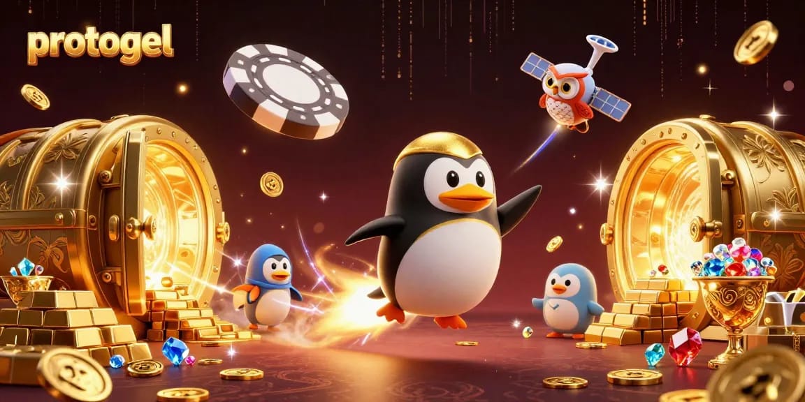Play big with protogel as the golden penguin launches into lottery riches!