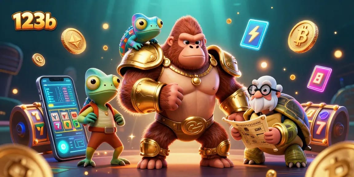 Engage with the exciting world of 123b as the gorilla king rules the casino realm with jackpot elements.