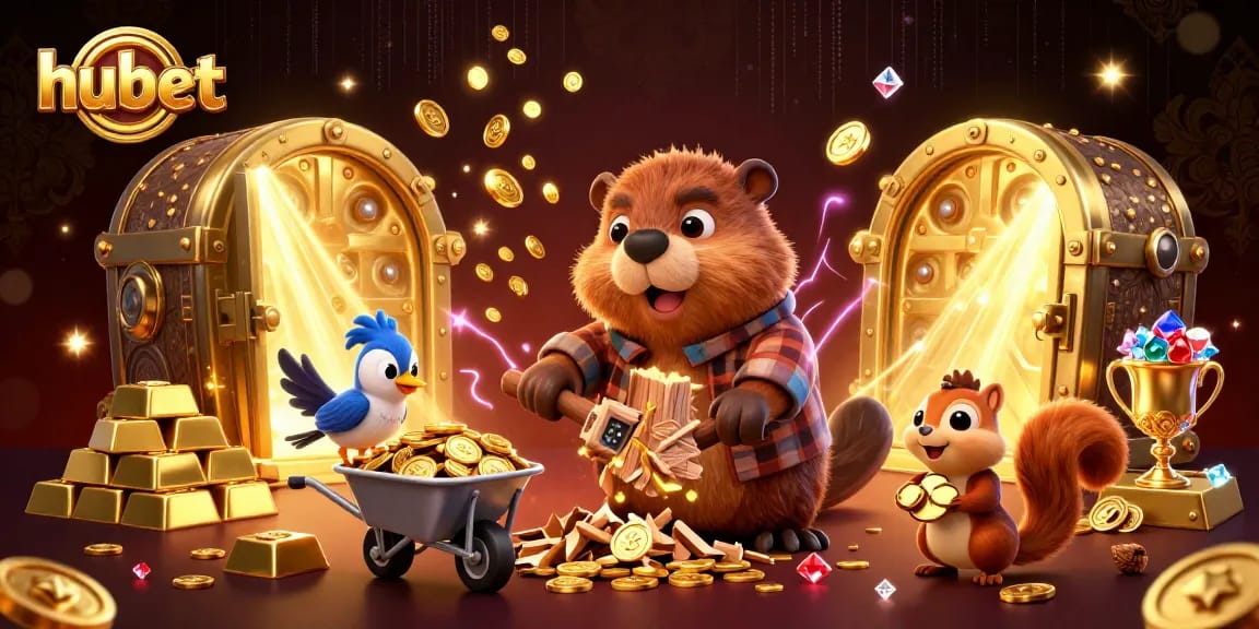Challenge luck with HUBET's thrilling games and golden rewards in this dynamic casino scene.