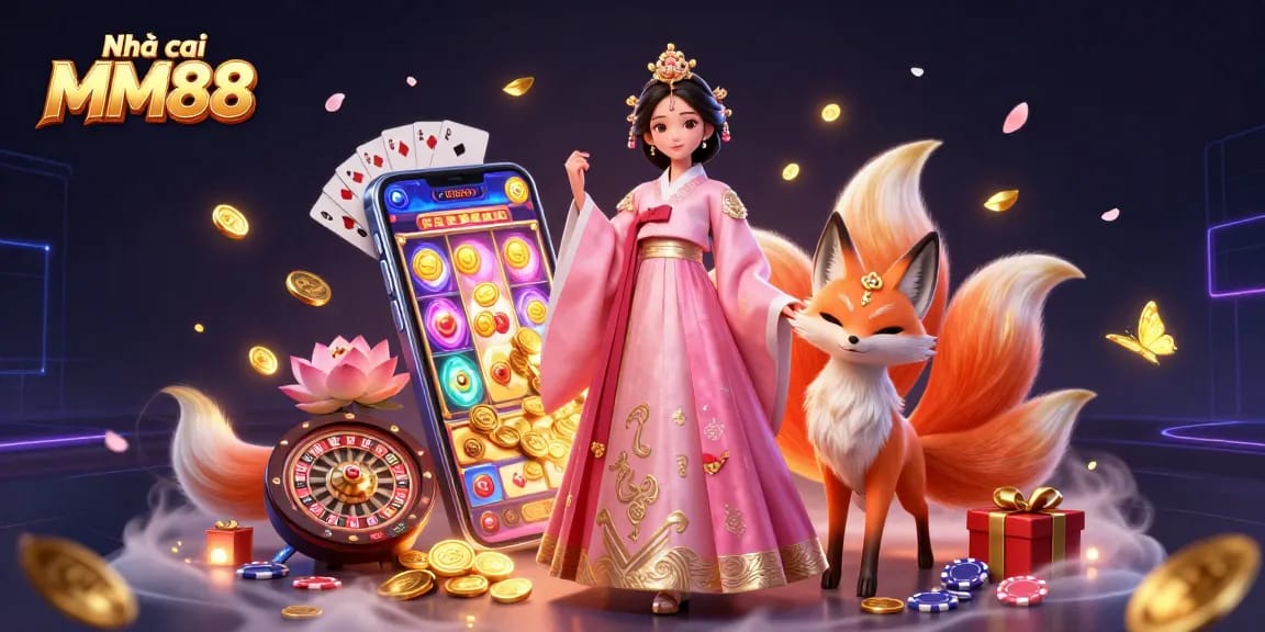 Engage with Nhà cái MM88's vibrant slot games featuring exquisite characters and dynamic gaming elements.