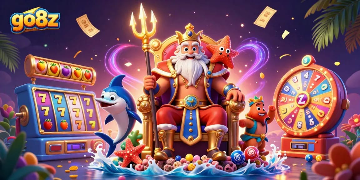 Play exciting games at go8z featuring colorful slot machines and vibrant characters.