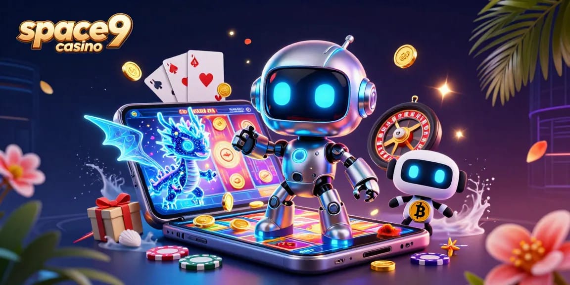 Experience excitement at space9 casino with dynamic gaming visuals and fun 3D characters.