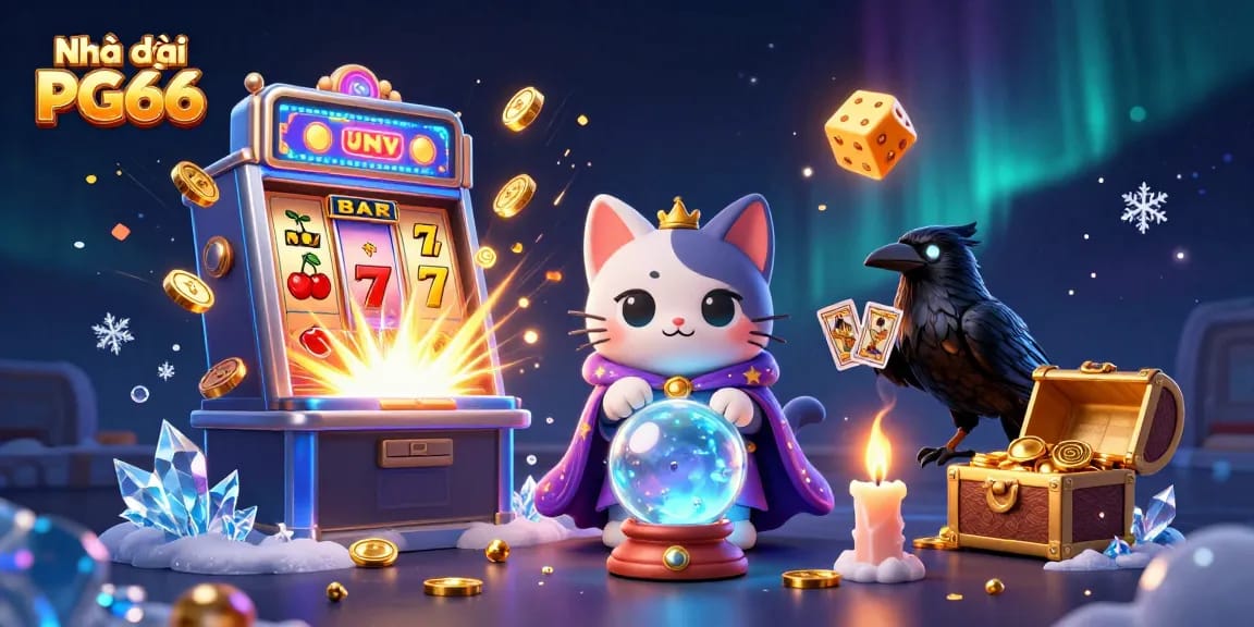 Experience thrilling games at Nhà cái PG66 with vibrant 3D characters and exciting casino elements.