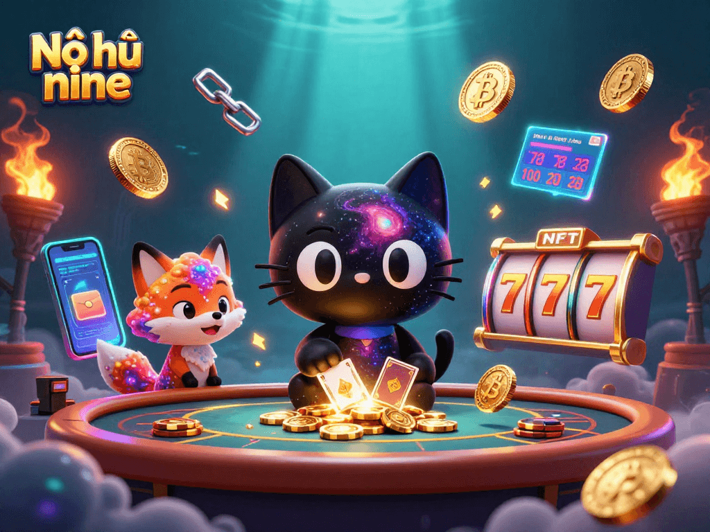 Experience the excitement of Nổ hũ nine with cosmic elements and vibrant slots.
