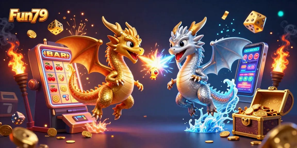 Engage with Fun79's thrilling casino games through this dynamic 3D illustration, highlighting excitement and adventure.
