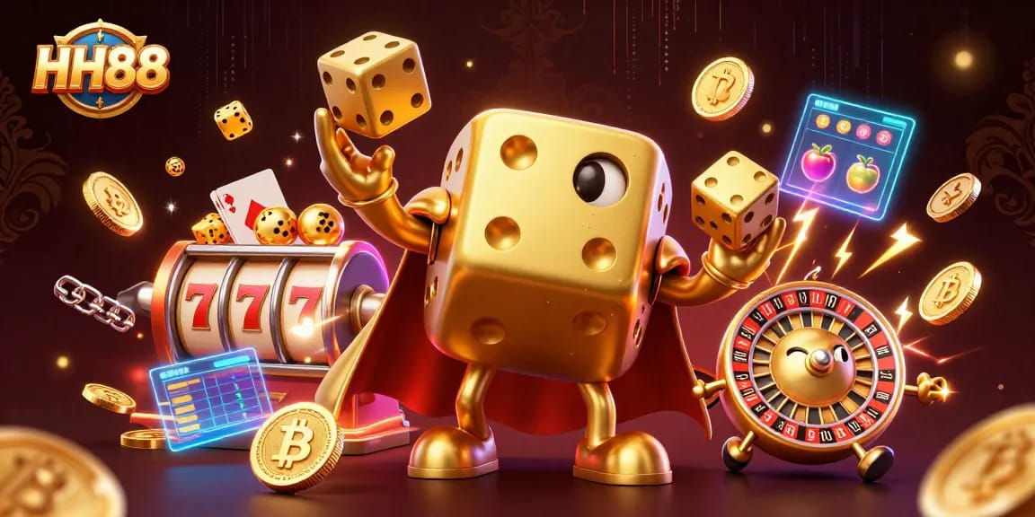 Experience thrilling wins at HH88 with dynamic golden dice and exciting slot elements.