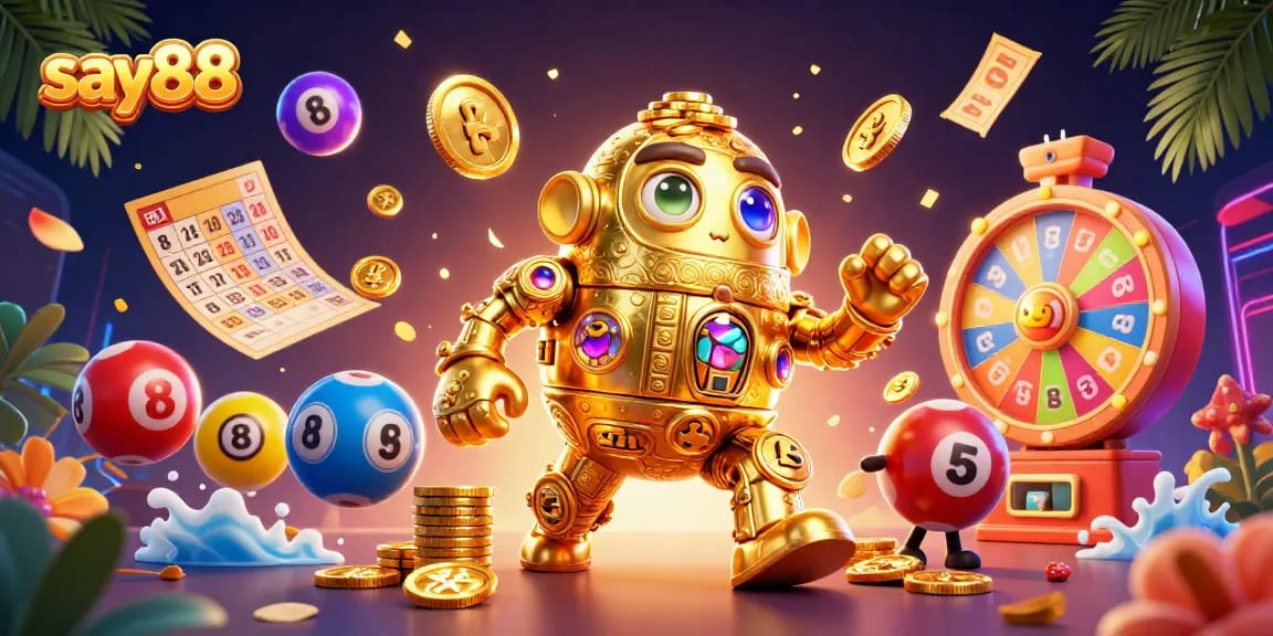 Engage in thrilling bets with Say88, featuring dynamic casino elements and colorful lottery excitement.