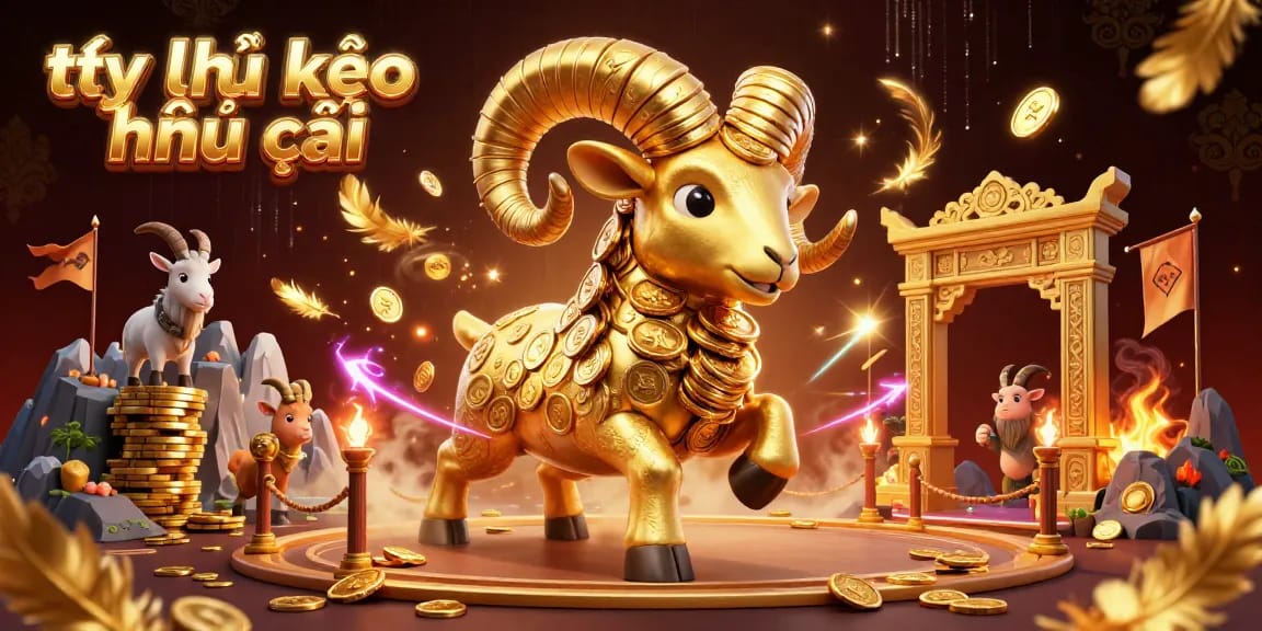 Place your bets with tỷ lệ kèo nhà cái in this vibrant 3D casino scene filled with action and gold.