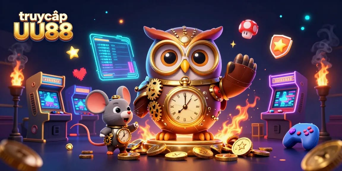 Experience the excitement of truy cập UU88 with vibrant 3D casino elements in a magical atmosphere.