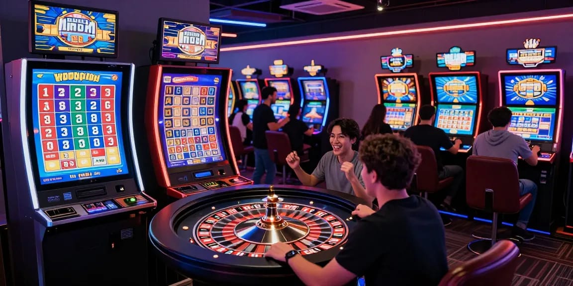 Players interacting with the digital platform of Bandar Togel 4D Resmi Togel88, showcasing excitement and user-friendly interfaces.