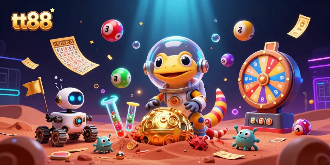 Experience thrilling gaming adventures at tt88's glowing Martian casino, where lucky charm and excitement unite.