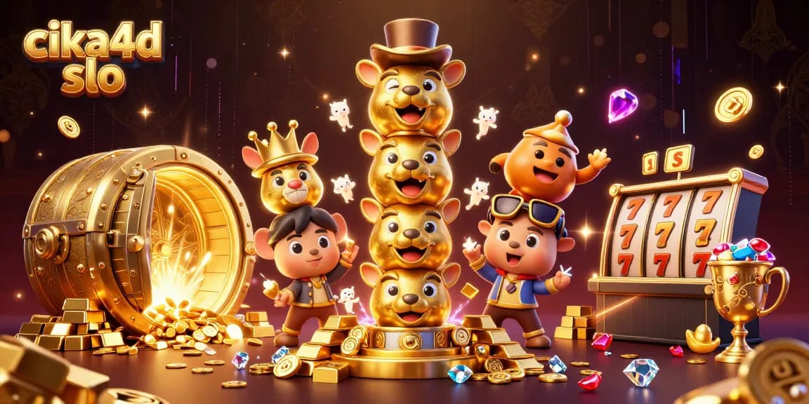 Cika4d slo showcases an exciting 3D casino scene with a golden totem and dynamic game elements.