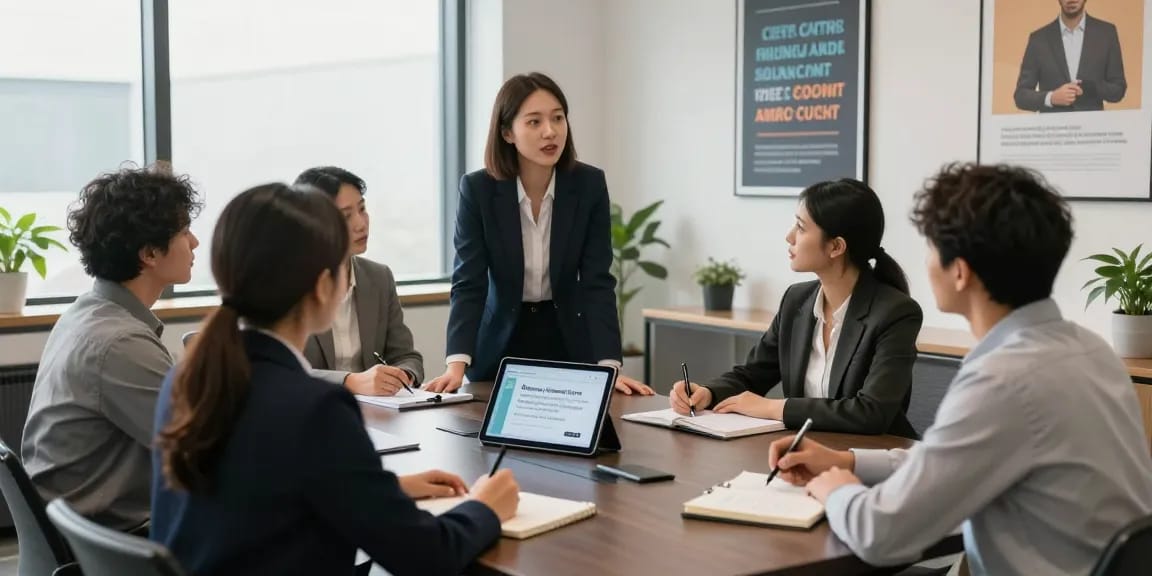Engaged clients in a professional coaching session at dianneprice.com, showcasing personal development.