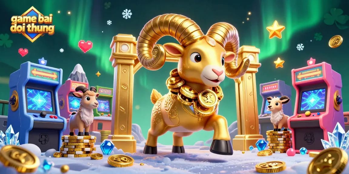 Experience the thrill of game bai doi thuong with gold coins and dynamic game elements in this vibrant casino scene.
