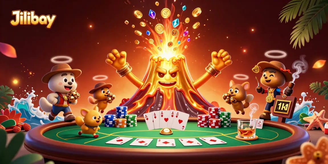 Experience thrilling gameplay at Jilibay as the golden volcano erupts with treasure.