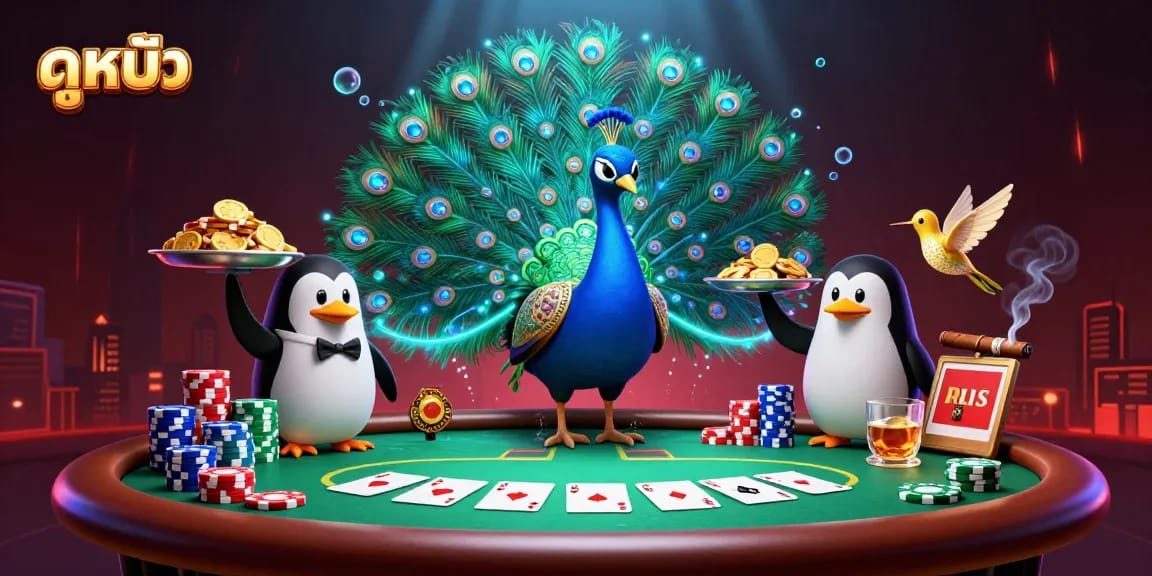 Engage with ดูหนัง through a vibrant casino scene showcasing gaming excitement.
