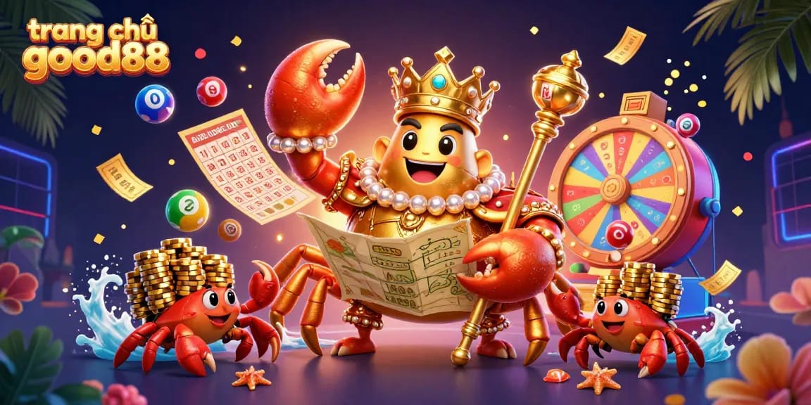 Experience the thrill on trang chủ good88 with golden crab emperor and vibrant casino elements.