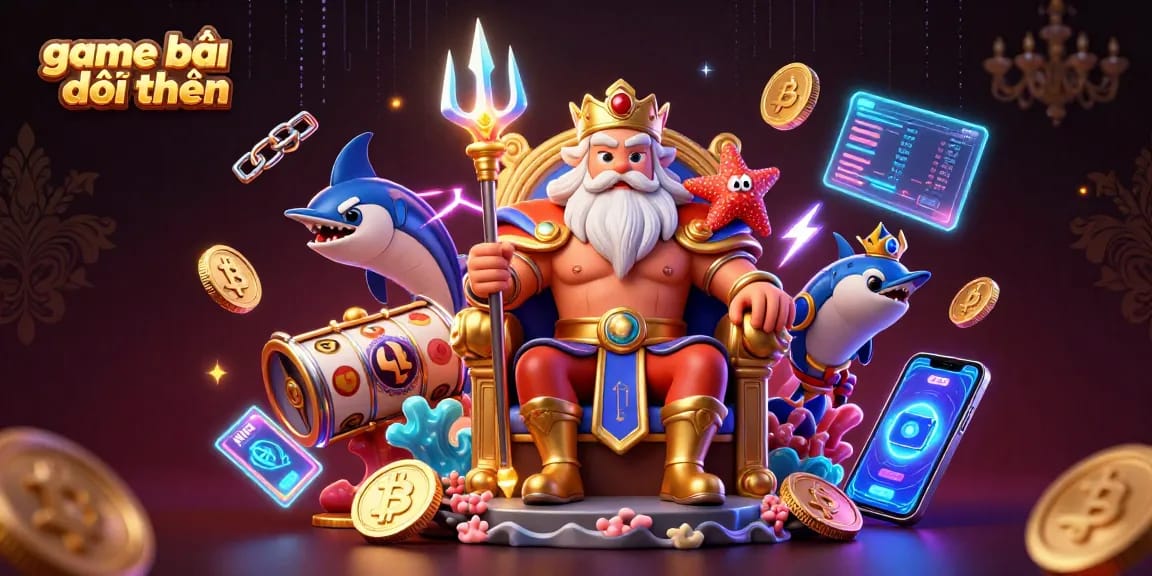 Enhance your gaming experience with game bài đổi thưởng featuring vibrant 3D characters and casino elements.