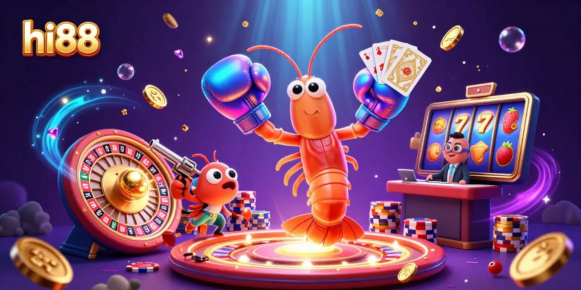 Engage with hi88 through vibrant casino action featuring sparkling gems and 3D characters.