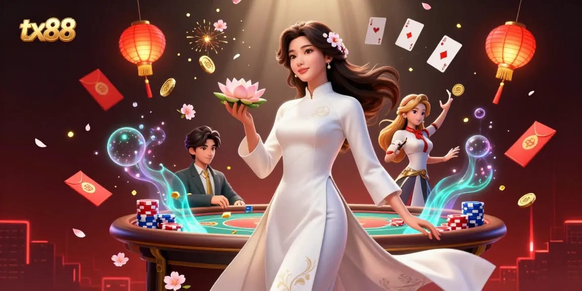 Experience the thrill at tx88 casino with dynamic poker elements and elegant décor.