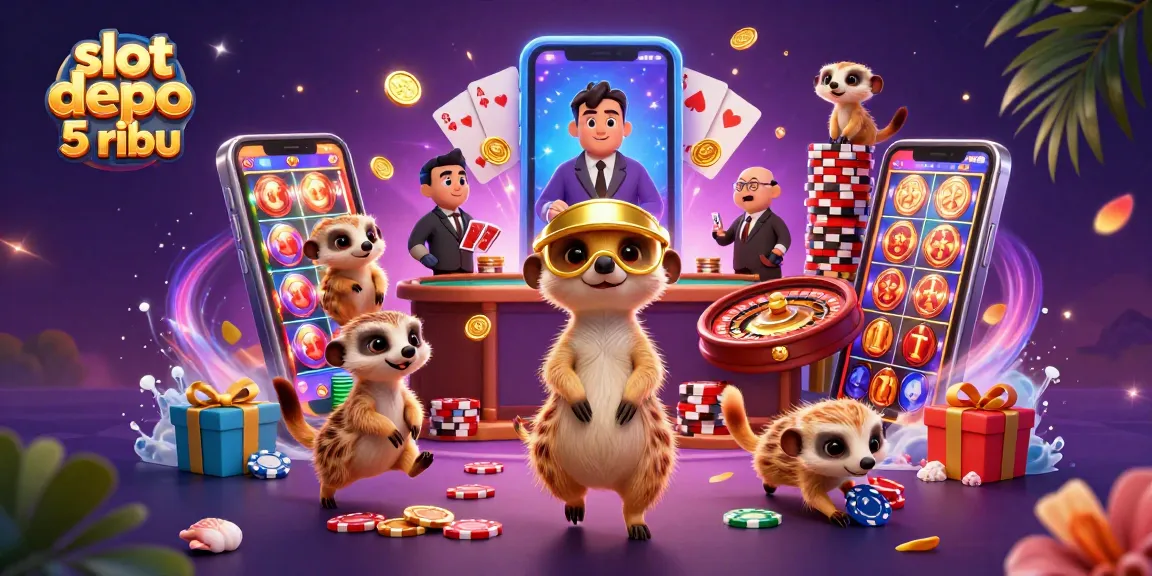 Experience the thrill of slot depo 5 ribu with lively meerkat casino characters in action.