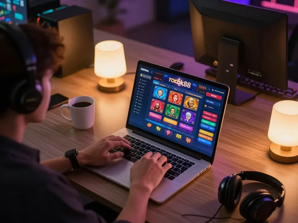 Engaging online gaming experience with rokok88 interface showcasing strategic betting in action