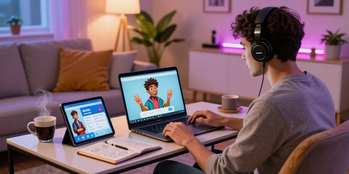 Engaging with nsfw character ai in a cozy living room with personalized avatars and creative ambiance.