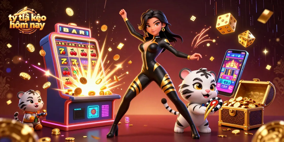 Tỷ lệ kèo hôm nay provides an exciting visual of sports betting with engaging characters and dynamic elements.