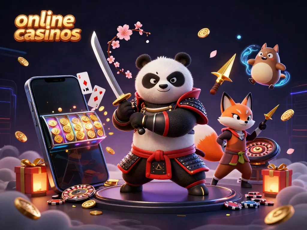 Experience thrilling online casinos with dynamic 3D characters and vibrant gaming elements.