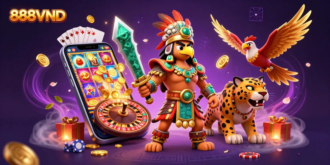 Win big at 888VND with immersive slot games and colorful casino elements.