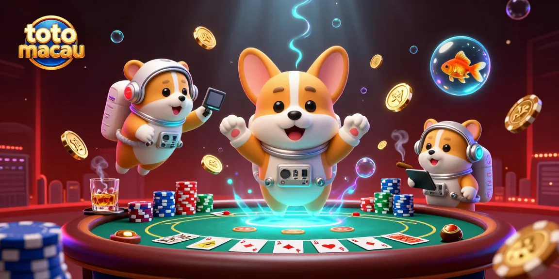 Menyaksikan menariknya toto macau dengan animasi kartun tangan kasino dan elemen permainan yang kaya dalam suasana luar angkasa.