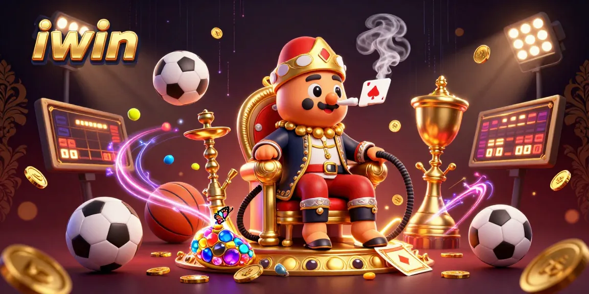 Engage in iwin's thrilling online casino experience with a vibrant gaming illustration.