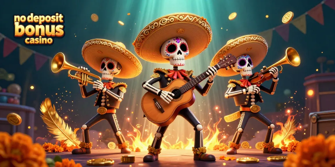 Experience the thrill of no deposit bonus casino excitement with a vibrant mariachi band in action.