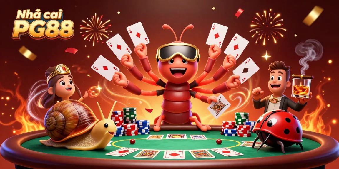Engaging gameplay at Nhà cái PG88 with cartoon characters and casino elements enhancing excitement.