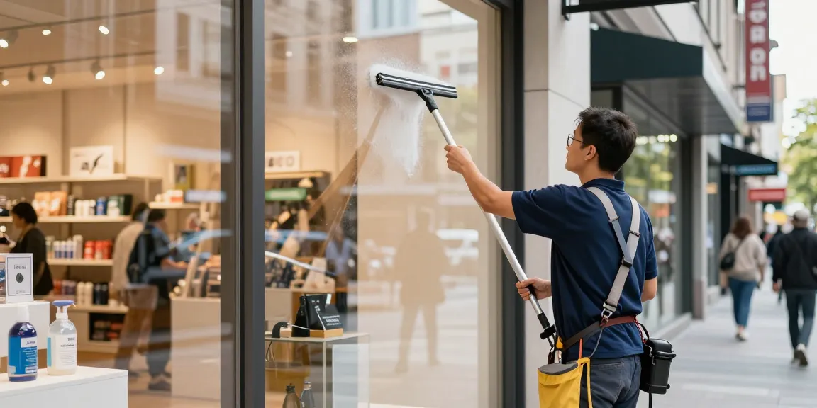 Professionelle Schaufensterreinigung Firma Dortmund sorgt für strahlende Fenster und einladendes Ambiente.