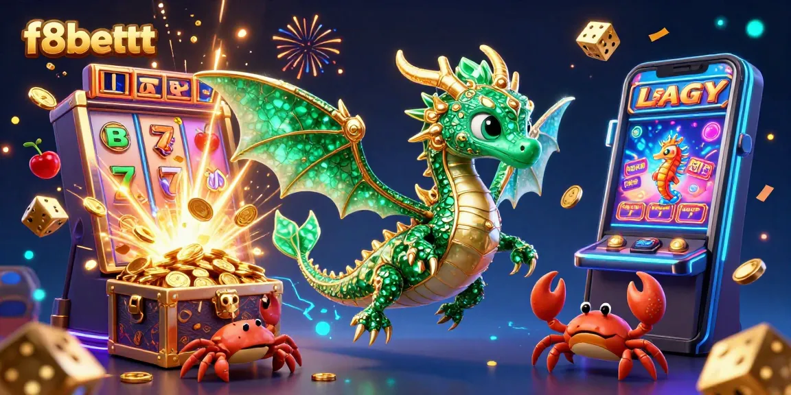 Experience top-level gaming at f8bettt with a vibrant 3D casino scene showcasing a treasure-filled adventure.