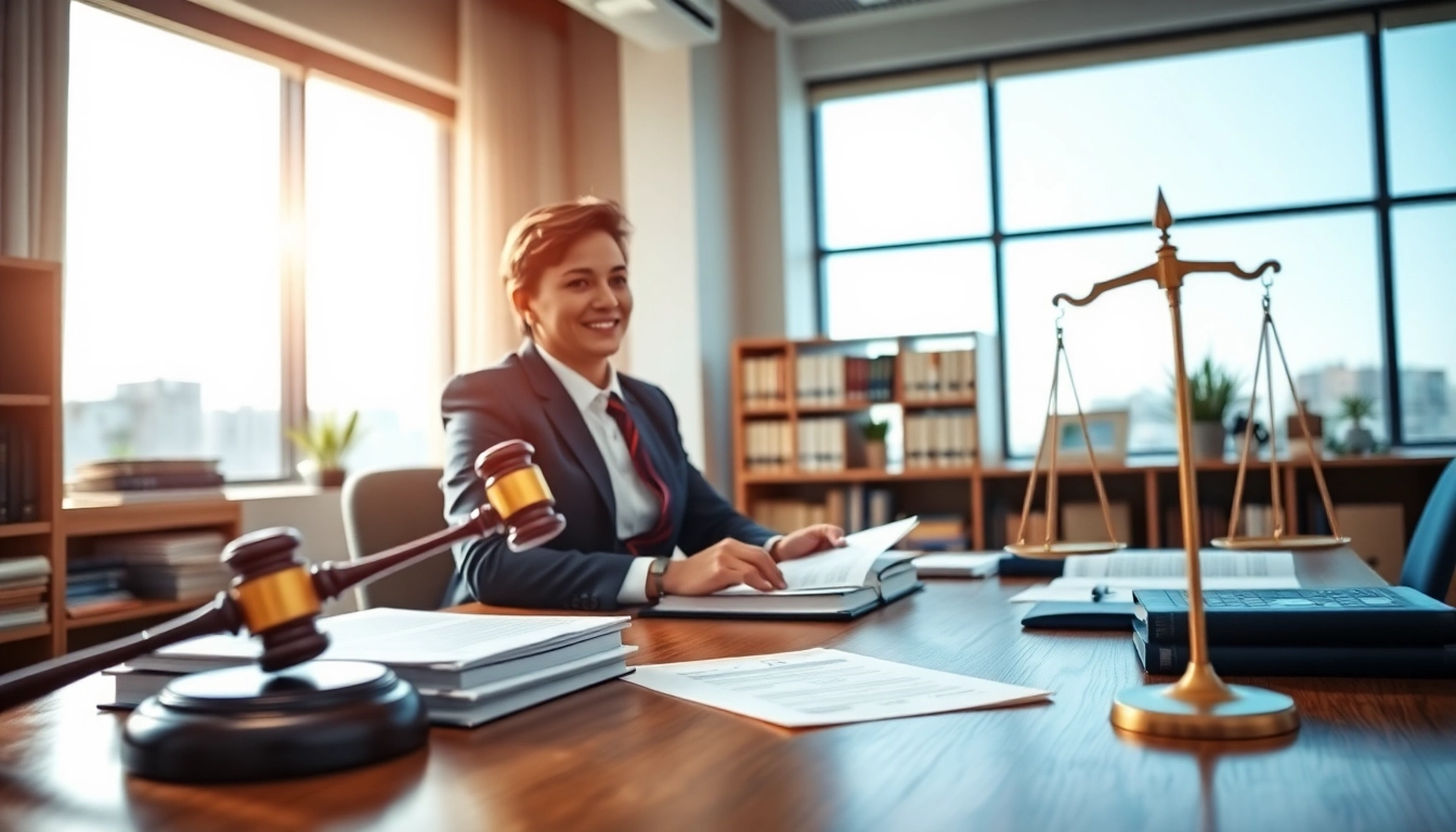 Clearwater truck accident lawyer consulting with a client in a professional office.