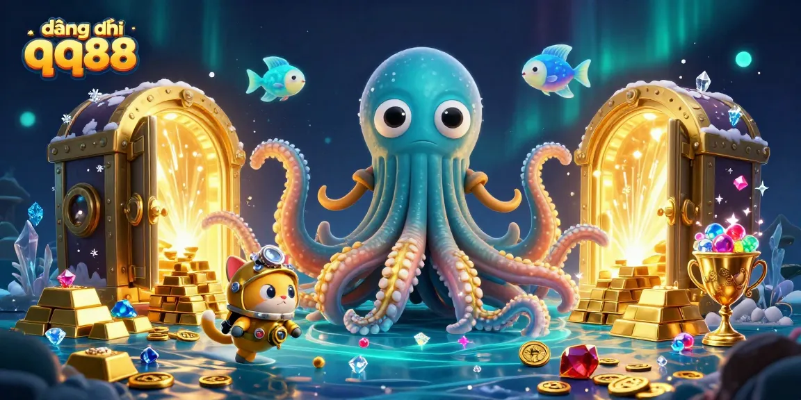 Engage with đăng ký qq88 to win big in this dynamic 3D illustration of treasures and fun!