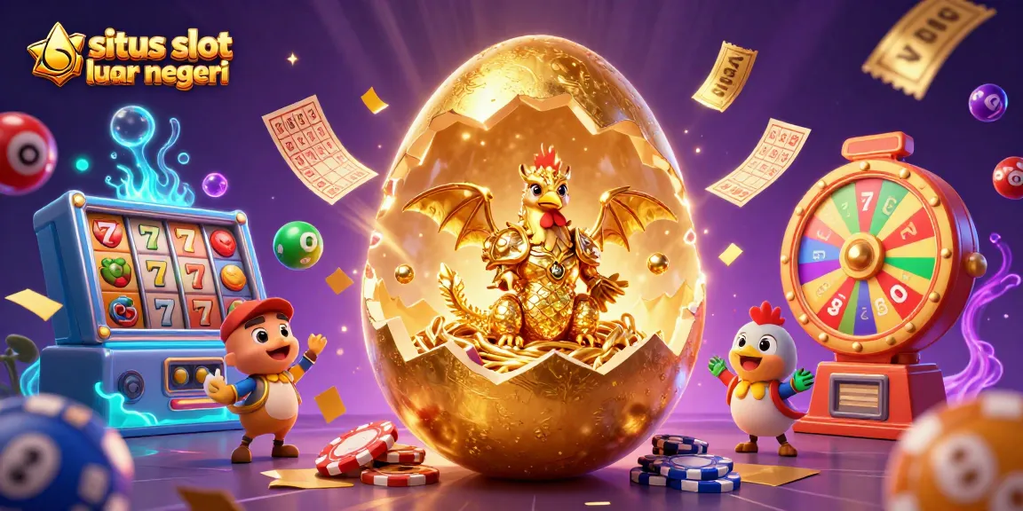 Experience the thrill of situs slot luar negeri with a golden dragon and dynamic casino elements!