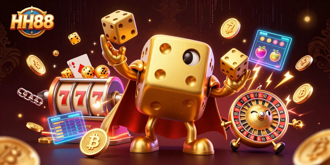 Experience thrilling wins at HH88 with dynamic golden dice and exciting slot elements.