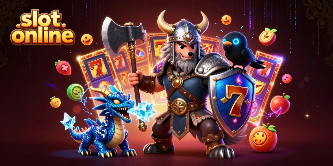 Experience the excitement of slot online with our heroic Viking and vibrant game symbols.