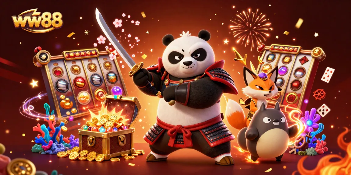 Experience thrilling slot adventures at ww88 with samurai panda, ninja fox, and spirit tanuki.