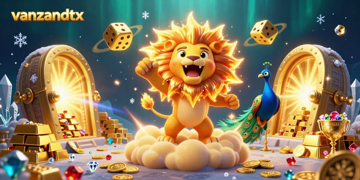 Spin to win big with vanzandttx in this dazzling 3D casino illustration depicting luck and fortune.