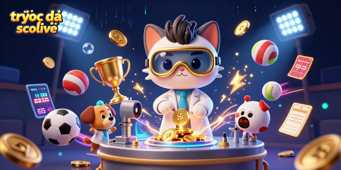 Engage with trực tiếp bóng đá socolive through dynamic sports-themed 3D illustration featuring a mad scientist and loyal assistant in action.